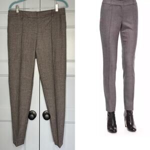 St John Brown Jennifer Pants Wool Blend Tapered Stitched Front Seam Size 8